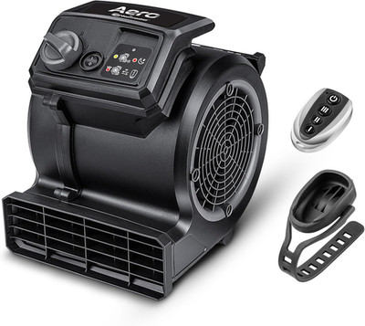 Vacmaster AM201R 3 Speed Floor Fan, 156W 550 CFM Air Mover, Utility Blower Fan,