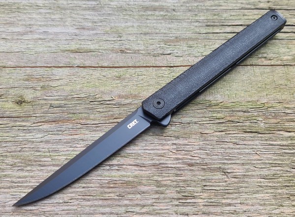 Crkt Ceo Black Messer Flipper AUS-8 Stahl Grn Griff-image