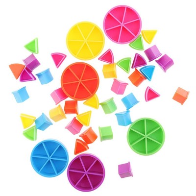 42x Brettspiele Figuren Design Lernen Mathe Brüche Spielzeug 42 Teile