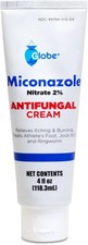 Globe Miconazole Nitrate 2 Topical Antifungal Cream 4 oz Tube 
