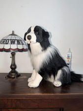 Life Size Border Collie Stuffed Animal Plush Toy - 25" long