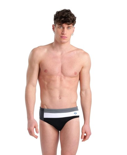Arena Men's Swim Trunks Mens Arena Icons Panel, Black/Grey, D5 UK/USA34