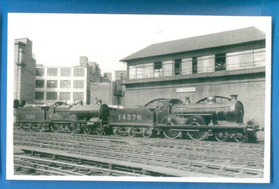 LMS 1138 & 14376 AT GLASGOW ST.ENOCH.PHOTOGRAPHIE 9 x 14 cm