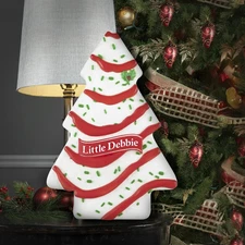 Christmas LED Blow Mold Decor Little Debbie Snack Cake Tree In Hand!