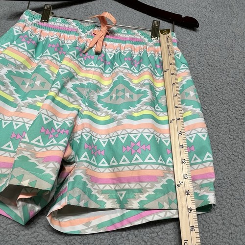Chubbies Shorts Mens Medium Multicolor Aztec Swim Trunks 5.5 Inseam Drawstring - Picture 8 of 11