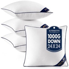 MIULEE 22x22 Pillow Inserts 4 Pack Down Alternative Throw Pillows