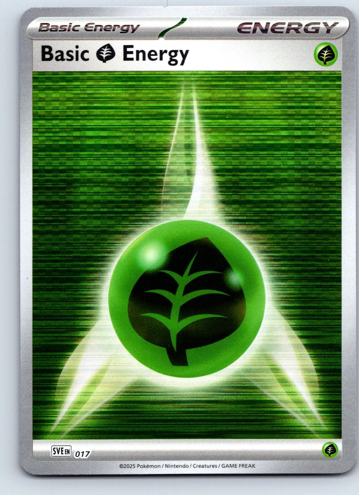 BASIC GRASS ENERGY 017 SCARLET & VIOLET ENERGIES POKEMON REVERSE HOLO