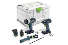 Festool Schrauber- und Bohrer-Set TID 18 Basic-Set TPC 18/4 mit 2 Aufsätzen