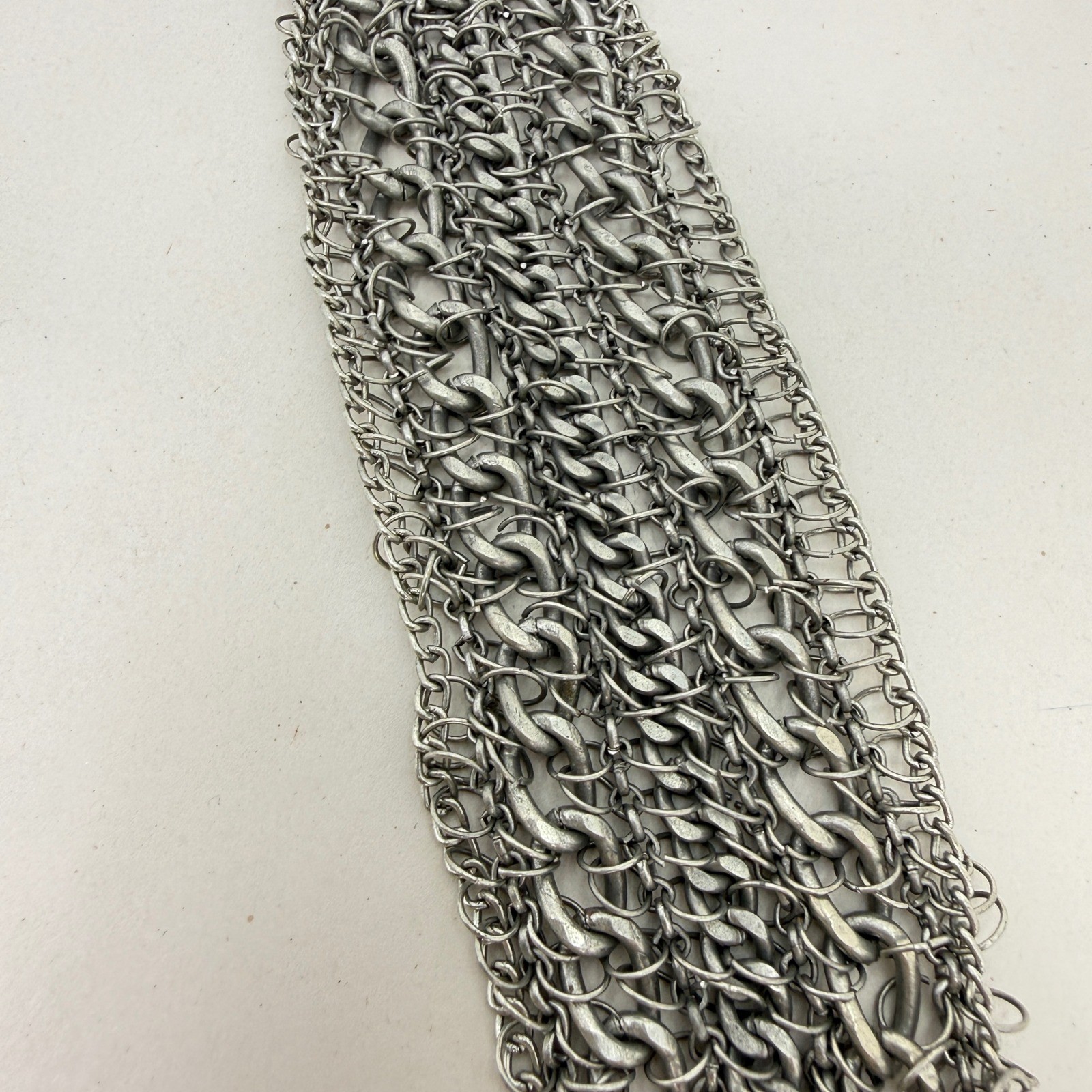 Chunky Chainmail Statement Bracelet Toggle Clasp … - image 9