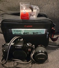 Canon EOS Rebel S II 35mm SLR Film Camera w/ 35-80mm Lens, Bag, Manual