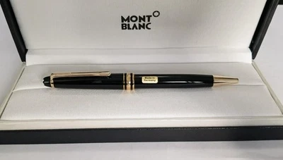 Brand New Montblanc Ballpoint Pen 164 Meisterstuck - Black & Gold w/Box - Image 1 of 4