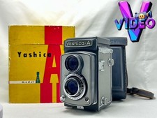 RARE GRAY Near MINT in BOX Yashicaflex Model A 6x6 TLR Film Camera From JAPAN