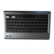 PUREGEAR Bluetooth Keyboard Wireless Tablet Keyboard Compact Rechargeable Gray