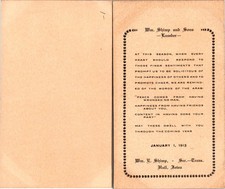 Vintage 1913 Postcard Wm. Shimp and Sons Lumber Hull Iowa