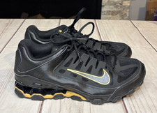 Nike Reax 8 TR Mesh Training Shoe Black/Metallic Gold Black US Men's 8.5 SD 
