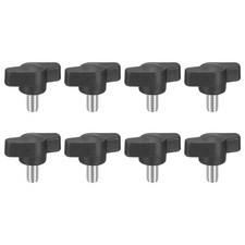 8Pcs Metric Carbon Steel Clamping Screw Knob T Shaped Thumb Screws M6 x 10mm