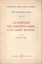 Le scritture del "Gabinetto Crispi" e le carte "Sonnino - Francesco Bacino