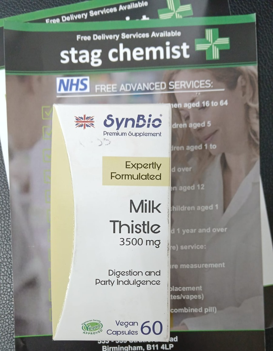 SynBio Milk Thistle 3500mg Vegan Capsules - 60 Capsules