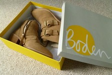 Boden Ankle Boots (beige,) size 4   - very good condition (RRP  £100)