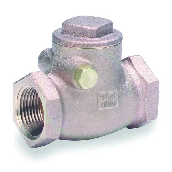 Válvula de retención de resorte de bronce de plomo bajo roscado Milwaukee Up509 1 1/2 1-1/2" Foto 2 de 2