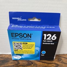 Epson 126 Cyan High Yield Inkjet Cartridge T126220-CP C13T126223 exp 4/27