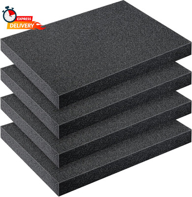 Outus 4 Pcs Cuttable Polyurethane Foam Pads Craft Foam Insert for Cases Packing 