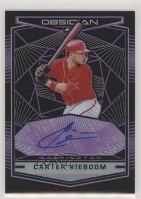2019 Panini Chronicles Obsidian 74/99 Carter Kieboom #OA-CK Rookie Auto RC 2l4