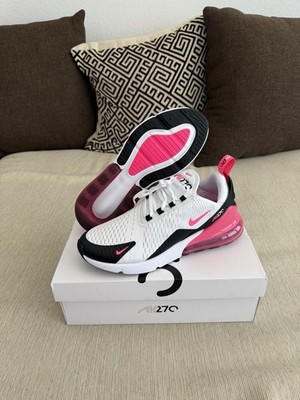 NIKE AIR MAX 270 Hyper Pink White Womens Size 6 AH6789-127 New With Box