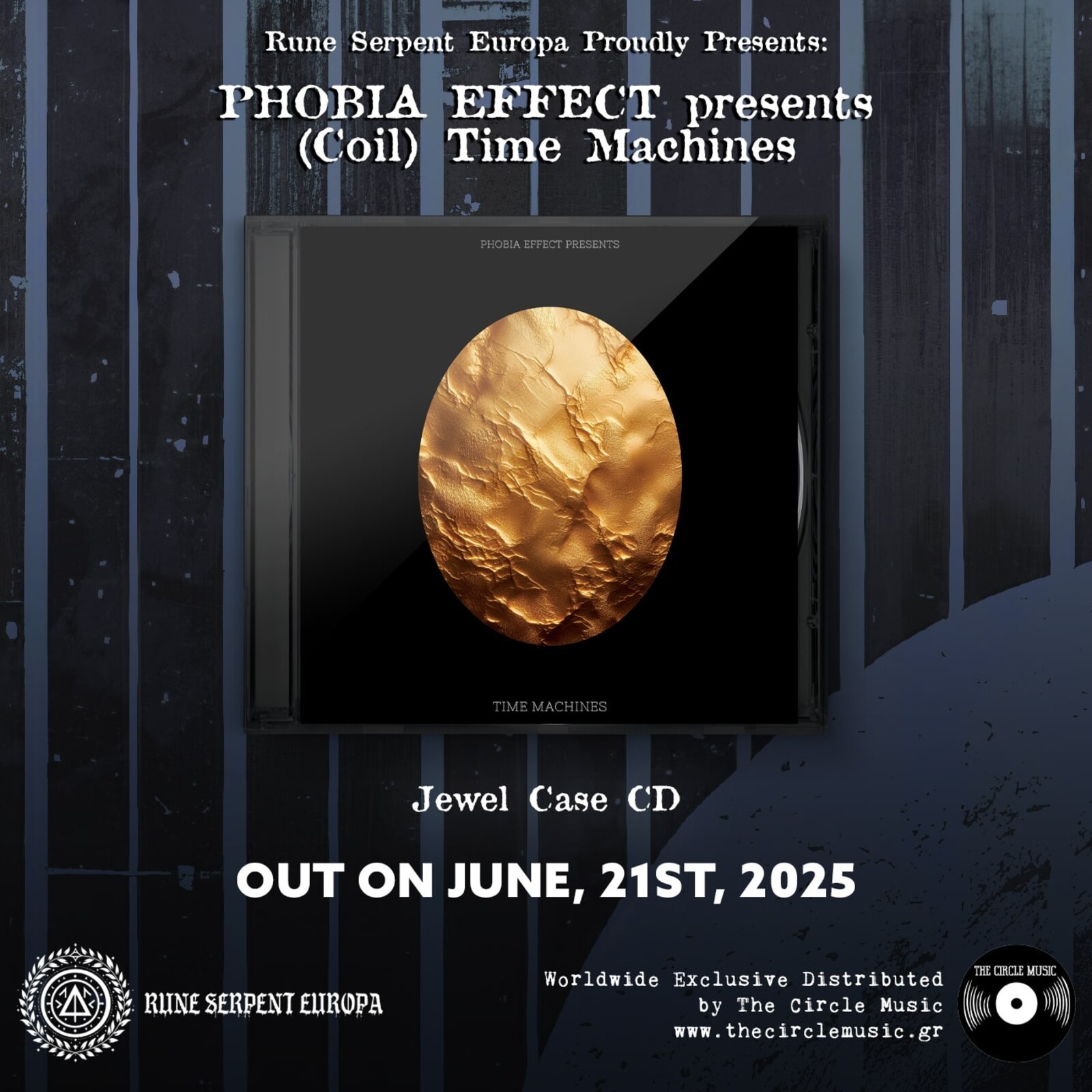 Phobia Effect (Coil) Time Machines CD RSE002CD NEW