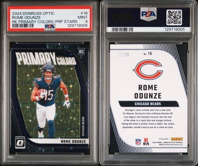 2024 Donruss Optic Rookie Primary Colors#16 Rome Odunze Purple Stars