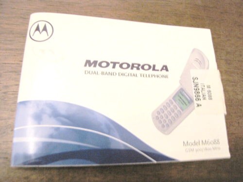 MANUALE MOTOROLA CELLULARE M6088 M 6088 telefono OTTIMO - 第 1/1 張圖片