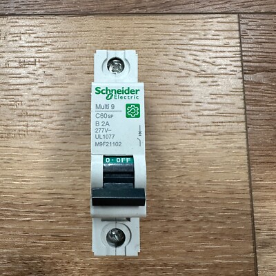 Schneider Electric Circuit Breaker M9F21102 Multi9 C60SP 1P B 2A MCB UL1077