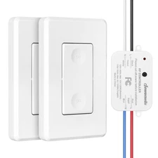 DEWENWILS Wireless Light Switch and Receiver Kit, Remote Control Wall Switch
