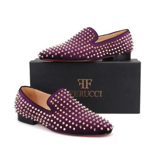 purple prom loafers