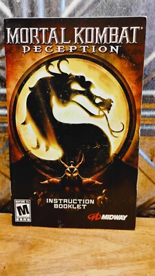 MORTAL KOMBAT Deception PS2 PlayStation 2 Original MIDWAY Game Instruction Book