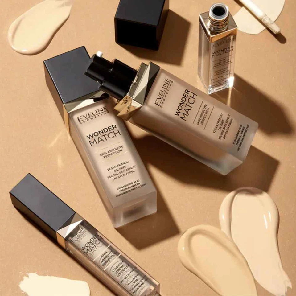 Eveline Wonder Match Foundation with Hyaluronic Acid 30 ml All Shades - Image 2 of 4