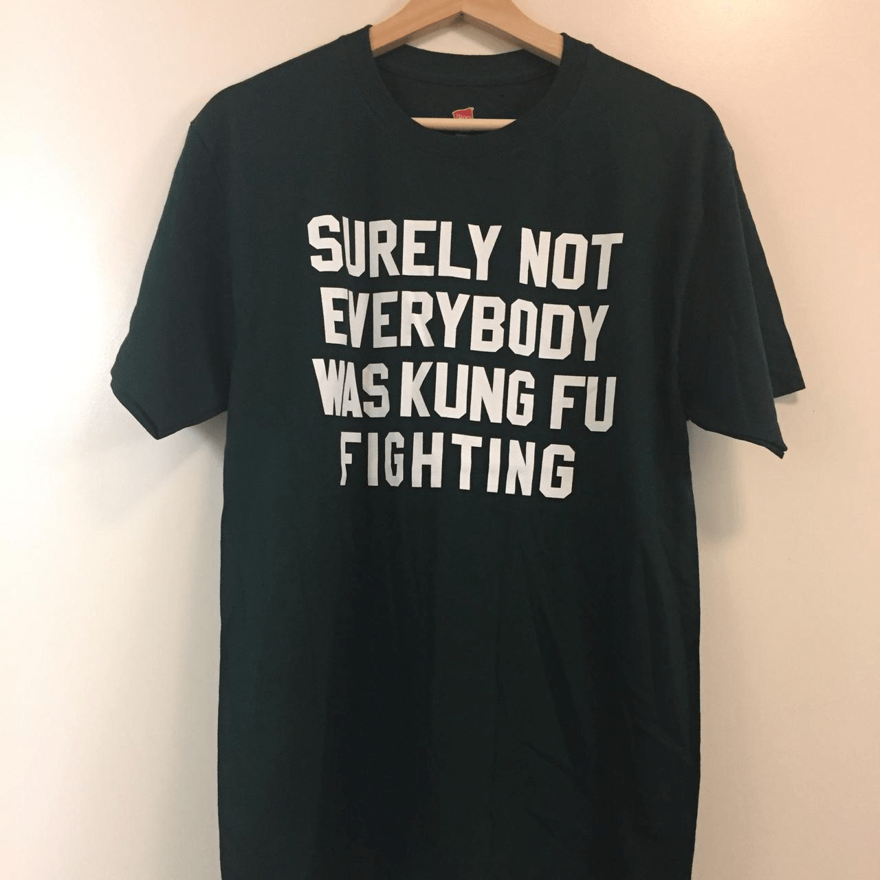 Kung Fu Fighting Graphic Tee - Medium Size - Retro Martial Arts Shirt  