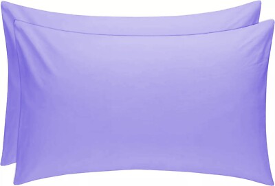 2, 4 X KISSENHÜLLE LUXUS UNIFARBEN SCHLAFZIMMER PAAR PACK GROSSE KISSENBEZÜGE BEZUG