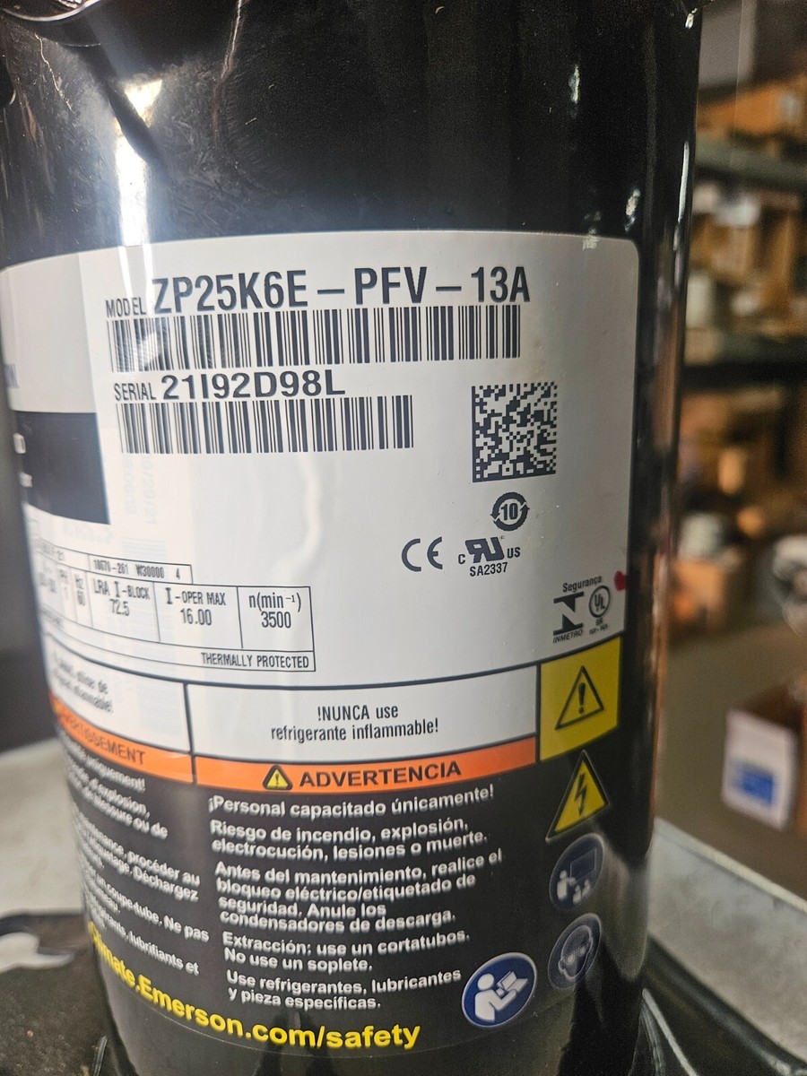 COPELAND ZP25K6E-PFV-13A 25,000 BTU 230V 1PH 60HZ R-FOUR TEN A