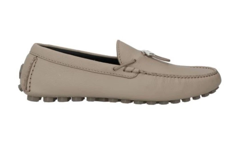 Mocassins DIOR HOMME Odéon Driver peau de veau grainée EU taille 43 (US taille 11) NEUF