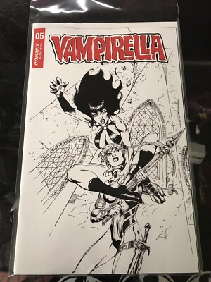 Vampirella Vol 5 #5 (2019) Roberto Castro 1:7 B&w Incentive Variante Dynamit