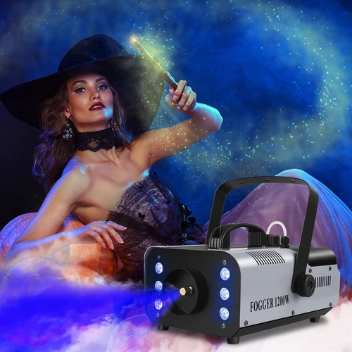 1200W LED Smoke Machine RGB Fog Machine Halloween Stage Disco Club Party Remote - Picture 3 of 24