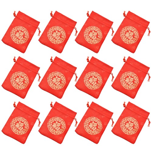 12 Pcs Geschenktasche Süßigkeitenbeutel Für Die Chinesische Hochzeit