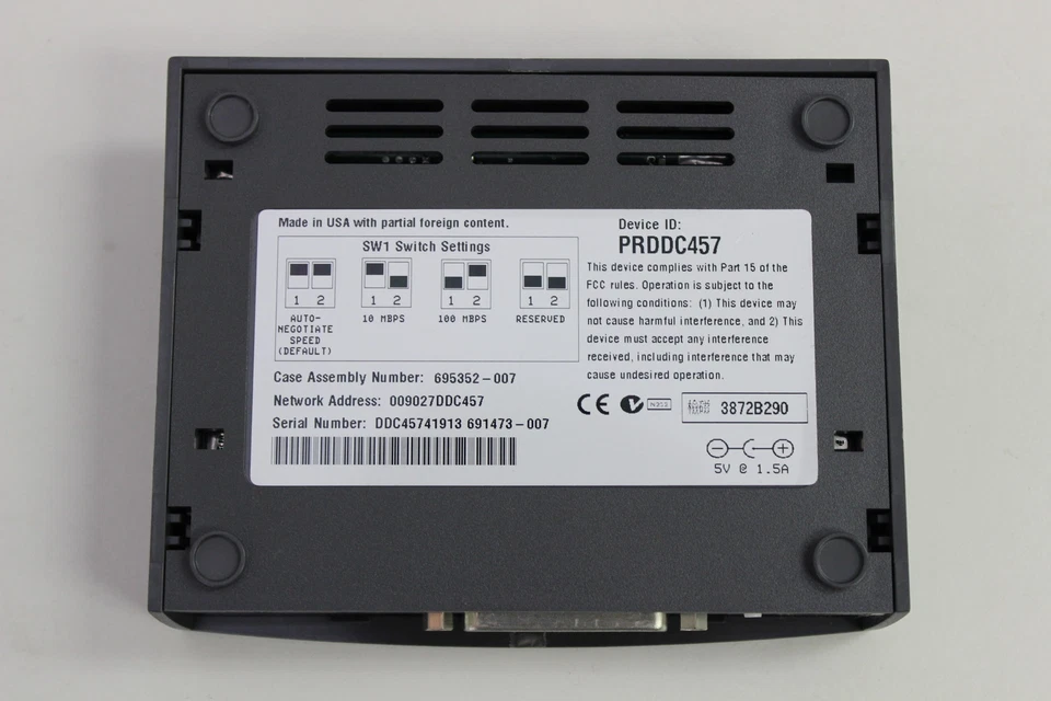 SERVIDOR DE IMPRESIÓN INTEL 695352-007 NETPORTEXPRESS 10/100 CON ADAPTADOR AC Foto 2 de 3