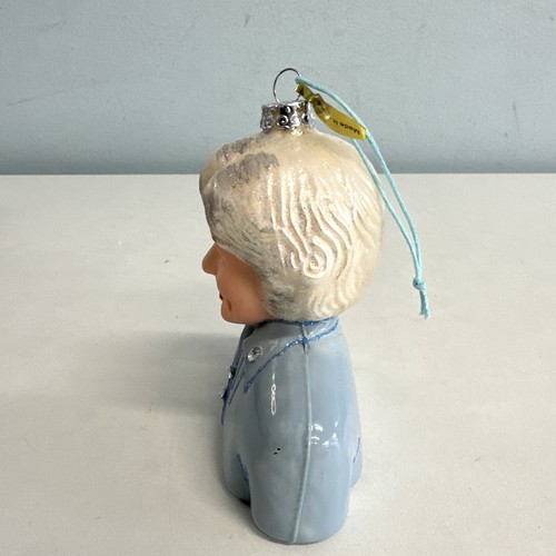 Betty White Golden Girls Glass Christmas Ornament Light Blue Top Sparkly Open - Picture 6 of 18