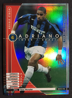 - Adriano Stickers FW Class (XL) 2005 Panini Calcio Soccer Adriano 2003 Futera Ronaldo 2007 Futera Roberto Carlos 2008 Futera Kaka Ronaldinho Jersey Memorabilia