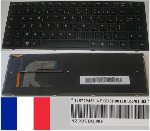 Tastatur AZERTY Französisch Sony VPC-S 148779431 AEGD3F00110 9Z.N3TBQ.00F