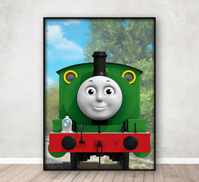 Percy Thomas & Friends Druck Kinder Schlafzimmer Wandkunst Bild Geschenk A4 gerahmt