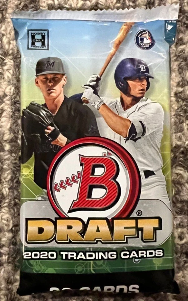 2020 BOWMAN DRAFT CHROME BASEBALL JUMBO HOBBY PACK (1) BRAND NEW FACTORY SEALED - Image 2 of 2