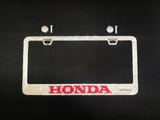 Honda Bling Bling Diamond Frame Custom Rhinestone Metal License Plate Frame Honda Bling Bling Diamond Frame Custom Rhinestone Metal License Plate Frame